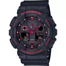 Relógio Casio G-shock Ignite Red Ga-100bnr-1adr Cor Da Correia Preto Cor Do Bisel Preto/vermelho Cor Do Fundo Preto/vermelho