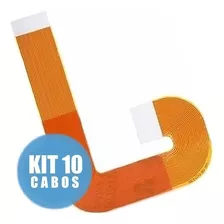 Kit 10 Cabos Flat Flet Flex J Ps2 Playstation Slim 90000