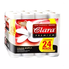 Papel Higienico Clara Premium Doble Hoja X 24 Rollos