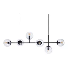 Aplique Colgante Orbit 6 Luces Negra Perfecta Iluminacion 