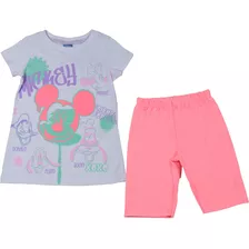 Conjunto Manga Curta Infantil Mickey Branco - Disney 10