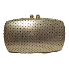 Bolsa De Festa Clutch Cristais Brilho Verde Esmeralda 