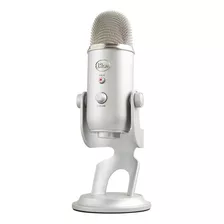 Microfone Condensador Usb Logitech Blue Yeti Profis - Silver