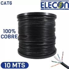 Cable Utp Internet Cat6 Elecon Exterior 100% Cobre X 10mts