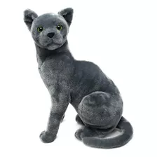 Rae The Russian Blue Cat - Gato Gris De Peluche Gris De 12 P