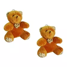 10 Mini Ursinha Urso Chaveiro Roupinha Pelucia