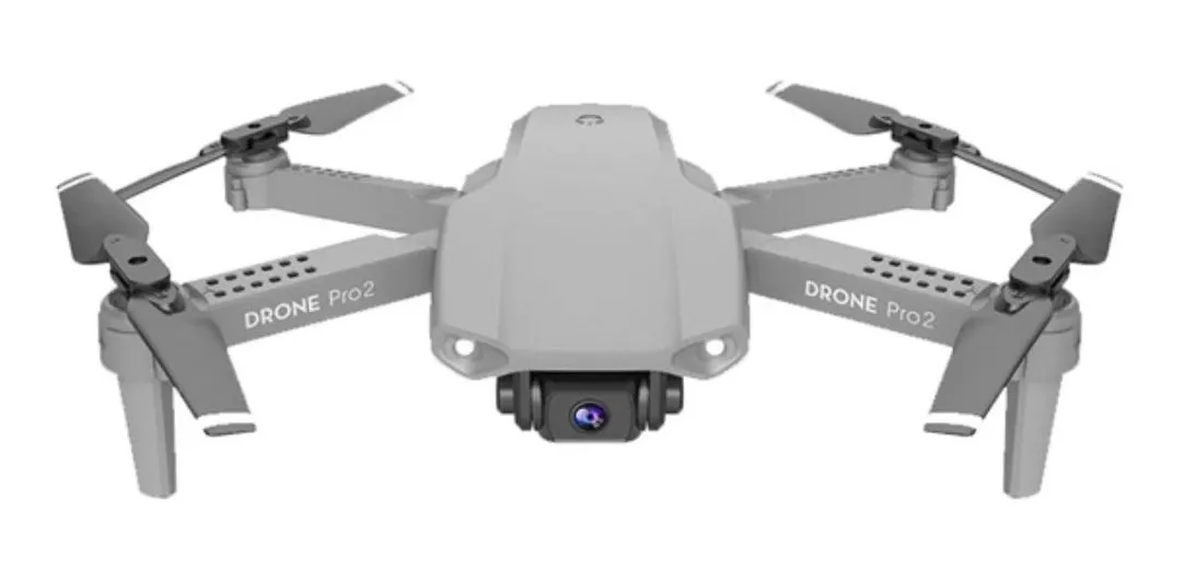 Mini Drone Lskj E99 Pro2 Single Camera Con Cámara Fullhd Gray 3 Baterías