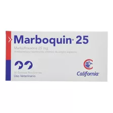 Marboquin 25 (marbofloxacina) Blister X 10 Tabletas 