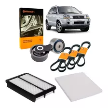 Kit Filtro Ar Cabine Tucson 2.0 16v 2014 Correia Dentada