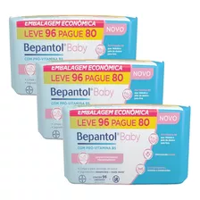 Kit 3 Bepantol Baby Toalha Lenço Umedecido Rn 96 Unidades