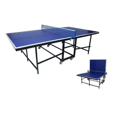 Mesa De Tenis Plegable Modelo Americano 15mm + Set Ping Pong