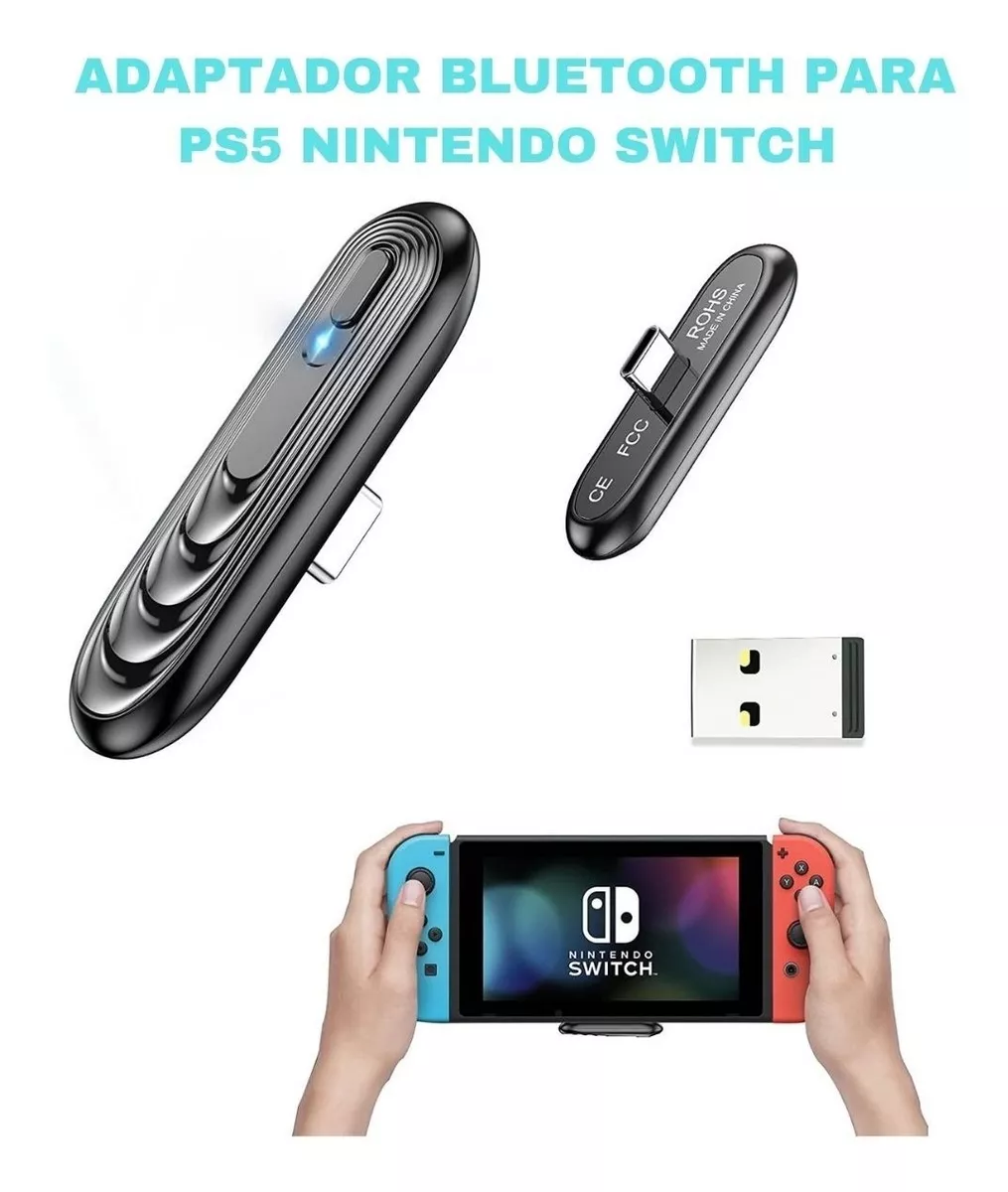 Adaptador Bluetooth Ps5 Nintendo Switch Auriculares 3.5mm