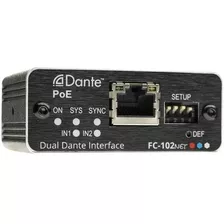 Codificador 2 Canales Kramer Dante Fc-102net Y Aceptador Poe