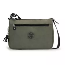 Bolsa Handbag Kipling Callie 100% Original. Color Green Moss