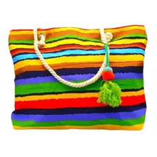 Bolsa Colorida Feminina Sacola Grande De Praia Verão