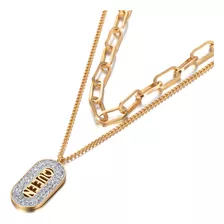 Colar Feminino Banhado A Ouro 18k Cristal Cz Vários Modelos