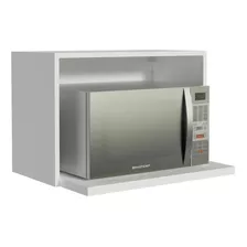 Armário Aéreo Madesa Para Glamy, Lux 60 Cm Nicho Para Forno Cor Branco