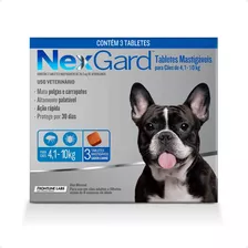 Nexgard Antipulgas E Carrapatos 4,1 A 10kg C / 3 Tabletes