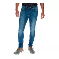 Jeans Hombre Ninety Eight Skinny Azul Cat