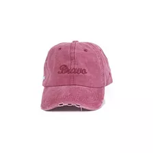 Gorra Hombre Bravo Jeans Pigmentada De Algodón Bordó