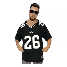 Camisa Futebol Americano M10 26 Ny New York Preto Treino