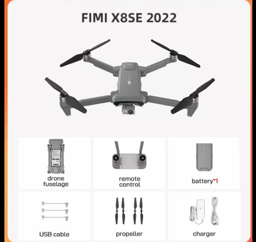 Drone Fimi X8 Se 2022 Câmera 4k 10km De Transmissão De Image