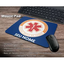 Mouse Pad Samu Modelo 2 Personalizado Com Nome