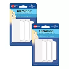 Ultra Tabs, Pestañas De Archivo, 3 X 1.5 , Escribible...