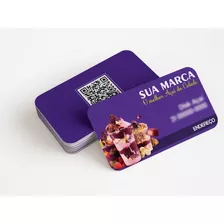 Cartão De Visita Pvc Personalizado 0,3mm 100 Unidades