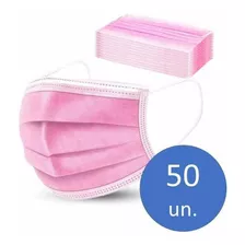 Mascarilla Desechable Rosadas 50/caja Certificadas Envío Hoy