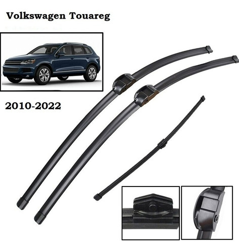 Volkswagen Touareg 2010-2022 Plumillas Delanteras Y Trasera Foto 2