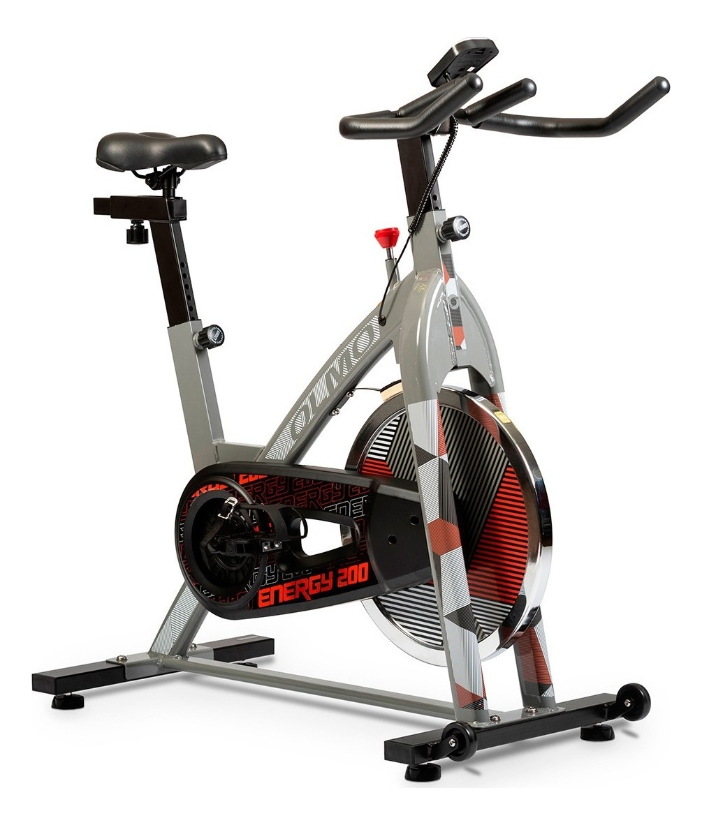 Bicicleta Fija Olmo Energy 200 Para Spinning Color Gris Y Negro