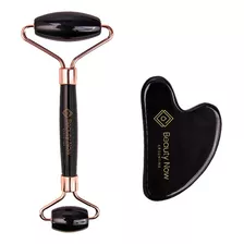 Gua Sha Roller De Obsidiana En Caja Original - Edic. De Lujo