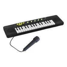 Piano Teclado Musical Infantil Microfone Eléctrico Karaoke