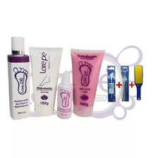 Kit Lore Pé200ml Novo +bisturi +raspador De Cuticula+brinde