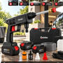 Lavadora De Alta Pressão Vap Portátil Sem Fio Bateria Lava Jato Elétrica Recarregável P/ Lavar Carro Moto Quintal C/ 2... Preto 127/220v 50 Hz X 60 Hz