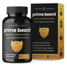 Prime Beard Crecer Barba Masculino Mejora Tu Cabello Sano