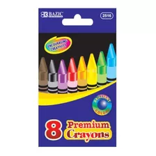 Bazic 8 color Premium Calidad Crayon