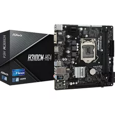 Placa Mãe Asrock H310cm-hg4 Ddr4 Lga 1151 8ª E 9ª Geração Cor Preto