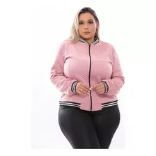 Jaquetinha Bomber Plus Size Feminina Casaco De Frio G1 G2 G3