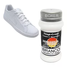 Tinta Para Tenis Branca Solado Couro Sapato 100ml + Pincel