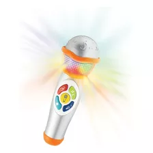 Micrófono Inalámbrico Infantil C/luces Ritmos Sonidos Winfun Color Gris