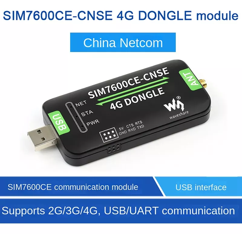 Módulo Dongle Waveshare Sim7600ce Cnse 4g Completo Netcom Si