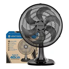 Ventisol Ventilador Oscilante De Mesa Turbo 80w 6 Pás 40cm