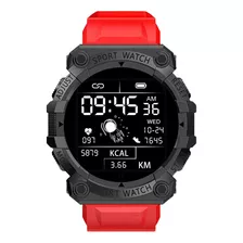 Smartwatch Reloj Inteligente Ruffo Rf-fd68 Deportivo Rojo N Color De La Caja Negro Color Del Bisel Negro