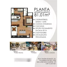 Apartamento De 2 Dormitórios A Venda - Edifício Terrazza Di Capannori É O Mais Novo Lançamento No Bairro Palmeiras De São José 