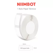 1 Rolo Papel Etiqueta Niimbot 50x15mm (130un) D110 D101 D11