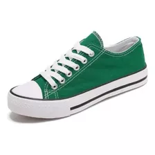 Zapatilla Infantil De Lona Urbana Casual Verde 7197