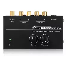 Pré Amplificador Phono Toca Disco Controles Volume Nivelador