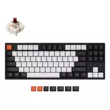 Teclado Keychron C1 Wired White Backlight Brown Switch